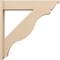 Ekena Millwork 7 1/2-in W x 36-in D x 36-in H Funston Trad Rough Cedar Woodgrain TimberThane Outlooker, Primed Tan OUTUR075X36X36FST04RCPR - alternate 4